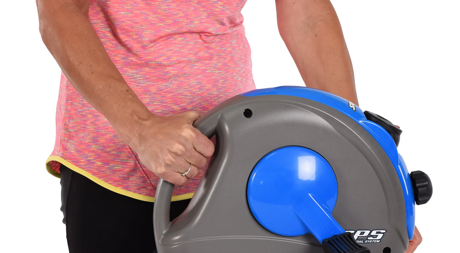 Stamina Mini Exercise Bike with Smooth Pedal System - Blue - Image 4
